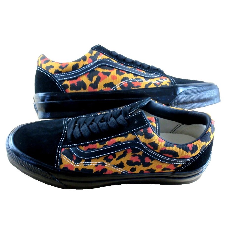 Vans Men's Lx Old Skool Leopard Double Black Striped Skate shoes Sizes NIB - Picture 7 of 7